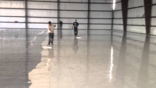 epoxy flooring application [upl. by Thorne145]