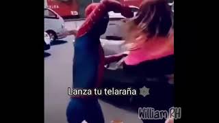 spiderman lanza tu telaraña meme [upl. by Yrokcaz]