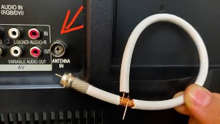 A piece of coaxial cable unlocks all TV channels  Antenna Booster [upl. by Lowney]