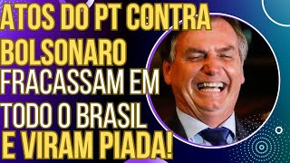 NINGUÉM FOI manifestações petistas pela prisã0 de Bolsonaro fracassam e viram piada [upl. by Uamak700]