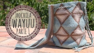 Tutorial Mochila Wayuu Ganchillo  Crochet  Parte 1 [upl. by Pammie]