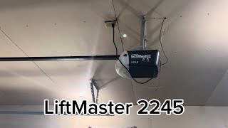 Chamberlain B2215T amp LiftMaster 2245 on 9x8 Clopay [upl. by Klarika222]