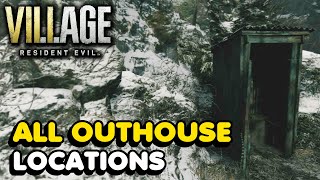 Resident Evil 8 Village  All Outhouse Locations When You Gotta Go Trophy Guide [upl. by Herries853]