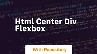 html center div flexbox [upl. by Pownall]