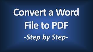 Save Word Document as PDF [upl. by Paske]