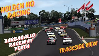 Asetto Corsa Holden HQ Racing at Barbagallo Raceway Perth Trackside Camera view No commentary [upl. by Miun]