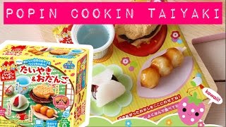 Japans snoep Popin Cookin Taiyaki Odango Wagashi  MostCutestnl [upl. by Frohman]