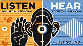 Listen vs Hear Understanding the Key Difference [upl. by Yrallam80]