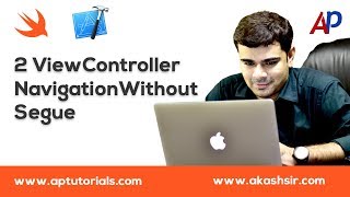 2 ViewController Navigation Without Segue [upl. by Sedgewinn]