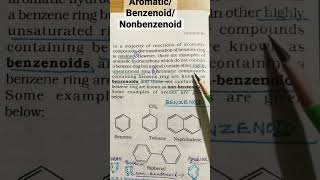 What are aromatic compoundswhat are Benzenoid and Nonbenzenoid compoundschemistrytutorcj [upl. by Bever]