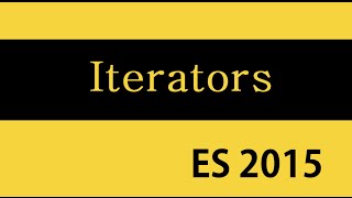 ES6 and Typescript Tutorial  38  Iterables and Iterators [upl. by Oryaj]