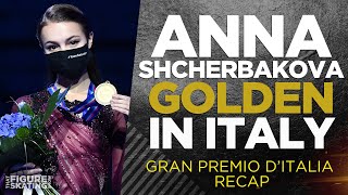 Anna Shcherbakova edges out Maiia Khromykh at Gran Premio DItalia  THAT FIGURE SKATING SHOW [upl. by Anson]