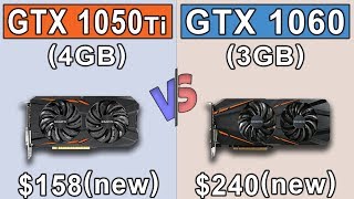 GTX 1050 Ti OC vs GTX 1060 3GB  New Games Benchmarks [upl. by Uund258]