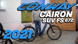 Conway Cairon SUV FS 627 eBike Tiefeinsteiger Fully  Modell 2021  Welt Neuheit [upl. by Netaf]