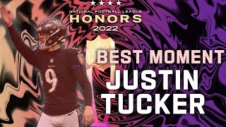 Best Moment of the Year Justin Tucker  NFL Honors [upl. by Madian21]