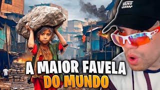 Visitando a MAIOR FAVELA do MUNDO 😮 [upl. by Poirer]