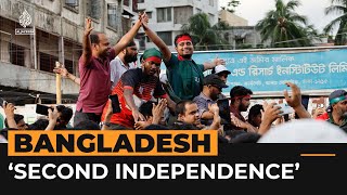 Bangladesh celebrates ‘second independence’ after Hasina flees  Al Jazeera Newsfeed [upl. by Ankney]