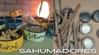 DIY Sahumadores y Porta Sahumerios con LATAS de atún y TRONQUITOS ✨👩‍🎨🧘‍♂️🙌🐞🦋 [upl. by Nivahb]