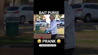 Bait Purse Prank 😂 JoeySalads Pranks Shorts [upl. by Ymirej827]