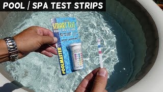 HOW TO TEST POOL SPA WATER Easy with Poolmaster Smart Test Stips [upl. by Stevie238]