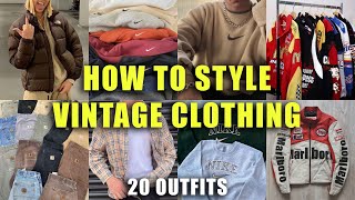 How To Style Vintage Clothing  20 Outfits [upl. by Gavrila77]