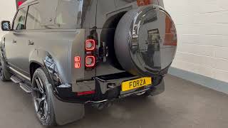 Land Rover Defender V8 Urban Milltek Sports Valved Exhaust AMAZING SOUND Black Tips FORZALINE LTD [upl. by Donnie]