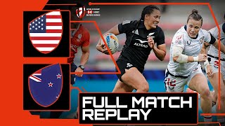 Womens Cup Final 🏆  USA v New Zealand  HSBC France Sevens Rugby [upl. by Bili]