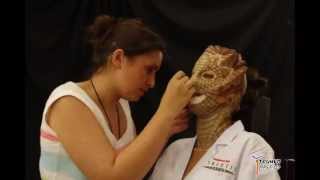 Prosthetic Makeup Maquillaje Protesico Reptiliano de Orion [upl. by Homer]