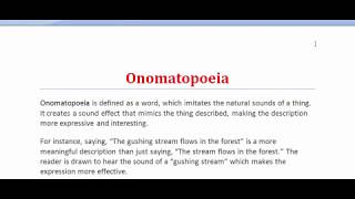 Onomatopoeia  What is Onomatopoeia Figure of Speech  Literary Terms [upl. by Letnahc]