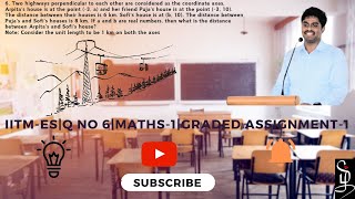 IITMESQ NO 6MATHS1GRADED ASSIGNMENT1 [upl. by Radmilla]