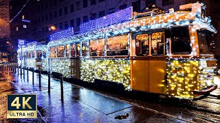 Budapest Christmas Tram đź‡­đź‡ş 4K Walking Tour 2023 [upl. by Guildroy]