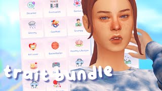 TRAIT BUNDLE MOD  CC TRAITS HAUL with links  Sims 4 Mod Review [upl. by Enecnarf]