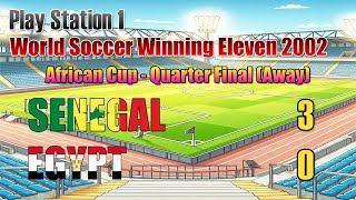 African Cup  Senegal vs Egypt 3  0  Quarter Final  Away [upl. by Airdnahs]