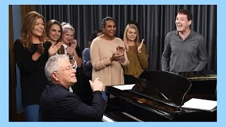 Beauty amp The Beast 2017  Singing With Alan Menken [upl. by Chemar]