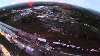 Arkansas Tornado Damage Aerial Video 4272014 [upl. by Eidnar]