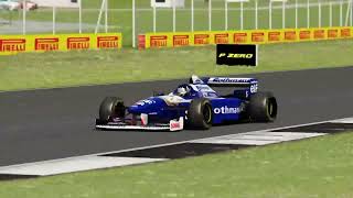 Williams FW18 at Silverstone in Assetto Corsa [upl. by Auhoj]