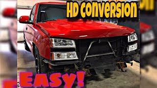 HD Silverado conversionColor Matched Vlog1 [upl. by Anairam454]