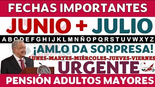 ¡REGALO 🎉🎁PAGOS BIENESTAR 🎯👍HOY JULIOAGOSTO pensión Adultos Mayores AMLO ¡calendario depósitos♨️ [upl. by Saerdna]