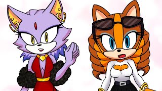 Sticks Looks Cute “Girls Night” Sonic Comic Dub Short [upl. by Neelra255]