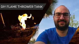 DIY Flame Thrower Tank  Make Your Own FlameThrower Tracked Tank [upl. by Eisaj]