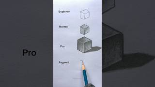 How to draw cube 🤔😱 shorts craft art drawing crafts satisfying [upl. by Suoinuj]