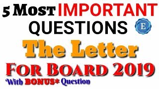 Important Questions Of The Letter Class 10  CBSE  Roli Saxena  English World [upl. by Niffirg]