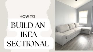 HOW TO PUT TOGETHER THE IKEA KIVIK COUCH  STEP BY STEP ASSEMBLE GUIDE WITH PICTURES OF MANUAL [upl. by Amian]