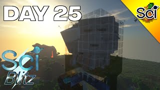 SciCraft Blitz Day 25 Bee Farms  Geode Contest  Ghast Farm [upl. by Aneeles]