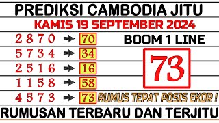 PREDIKSI CAMBODIA HARI INI 19 SEPTEMBER 2024  BOCORAN TOGEL CAMBODIA HARI INI  RUMUS CAMBODIA JITU [upl. by Atteynod]