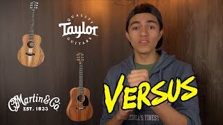 VERSUS  Guitarras Taylor GS Mini VS Martin Dreadnought Jr [upl. by Margeaux]