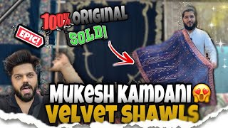 Premium Velvet Mukesh Handwork Shawls  Saree  Lehenga  Frock Anarkali And What Not [upl. by Martinelli]