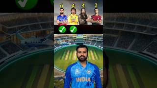 Virat Kohli vs Dhoni vs Roman Reigns vs Christiano Ronaldo Chelleng ❓youtubeshorts shorts [upl. by Arod]