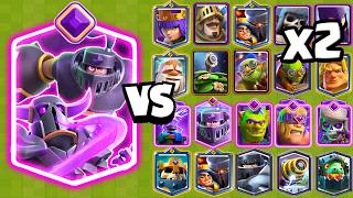 MEGACABALLERO y PEKKA EVOLUCIONADOS vs TODAS LAS CARTAS x2  Clash Royale [upl. by Nylirad]