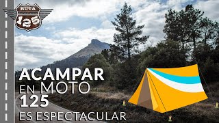 VIAJAR y ACAMPAR en MOTO 125  Parte 2 [upl. by Athalia]